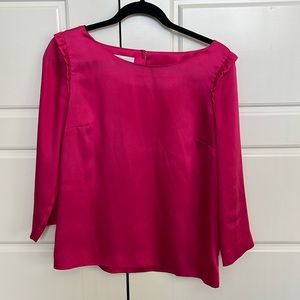 RSVP by Talbots! Hot pink top, 100% polyester.